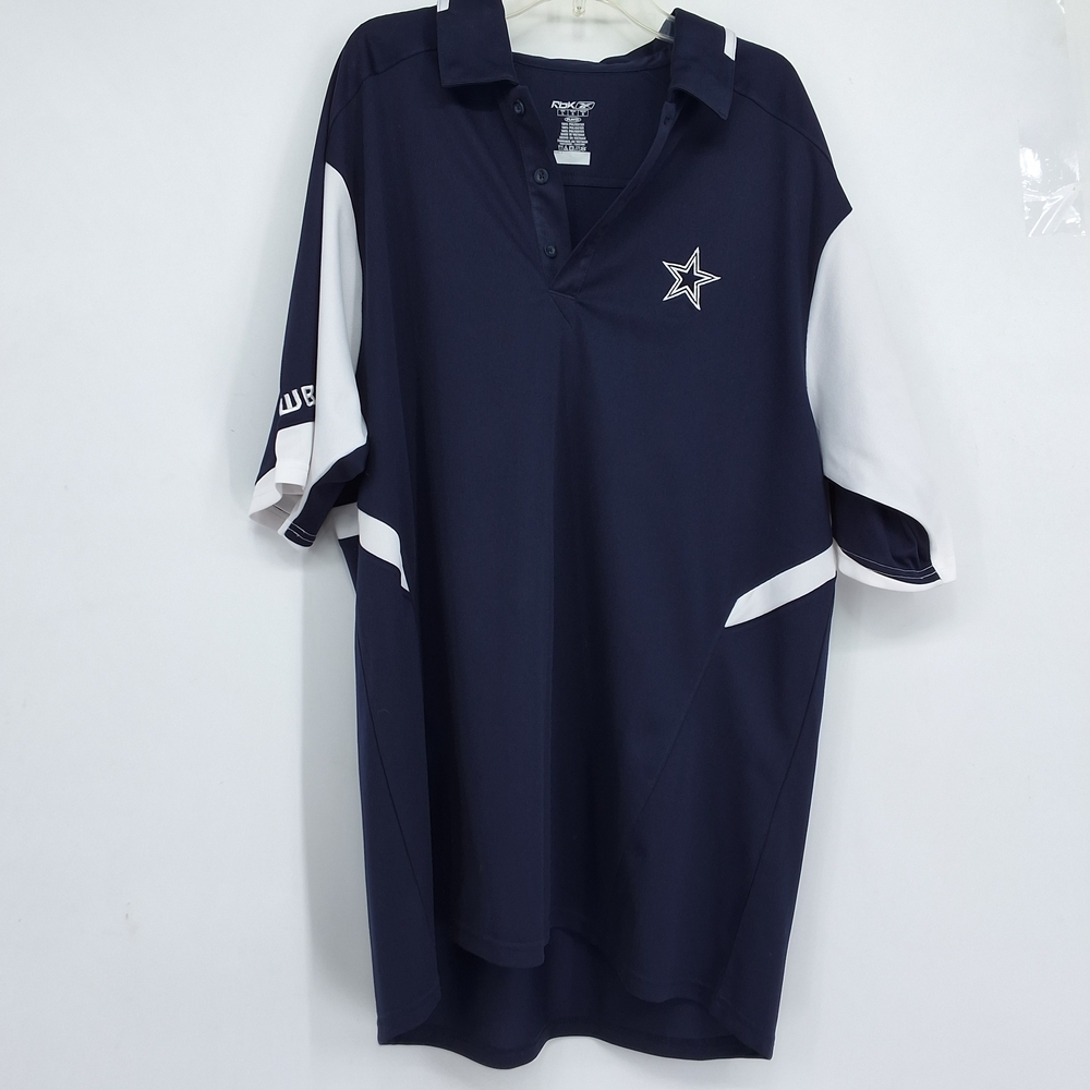 Reebok NFL DALLAS COWBYS Navy Polo Shirt